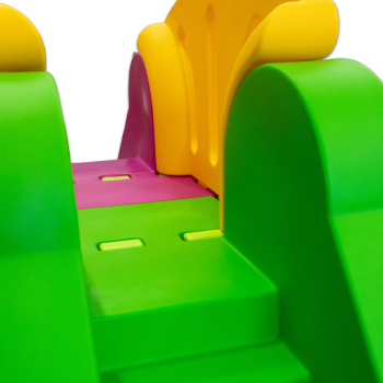 Würfelspielzeug Modell L2000 – modulares Spiel mit 1 großer Rutsche und 1 Würfel.