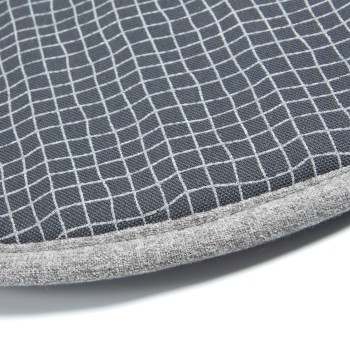 Cuscino Silke grigio scurorona grafite