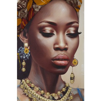 GEMÄLDE AUF LEINWAND MIT RAHMEN AYDA -A-