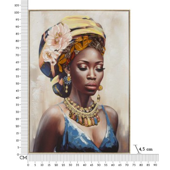 GEMÄLDE AUF LEINWAND MIT RAHMEN AYDA -A-