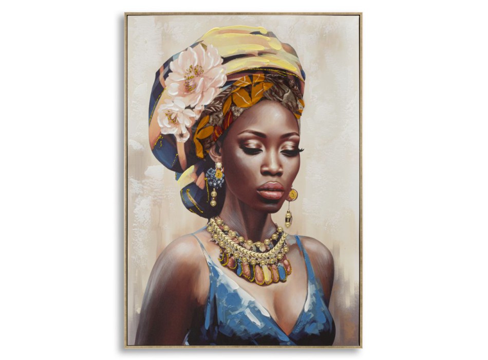 GEMÄLDE AUF LEINWAND MIT RAHMEN AYDA -A-