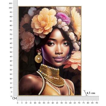 GEMÄLDE AUF LEINWAND MIT RAHMEN ZENA -A-