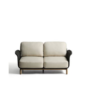 Alipa 2-Sitzer-Sofa aus massivem Akazienholz und Seil
