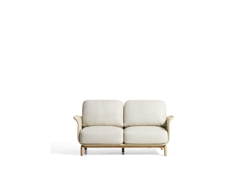 Alipa 2-Sitzer-Sofa aus massivem Akazienholz und Seil