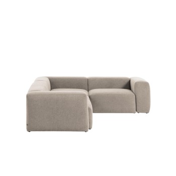 Blok 3-Sitzer-Ecksofa beige 290 x 230 cm /
