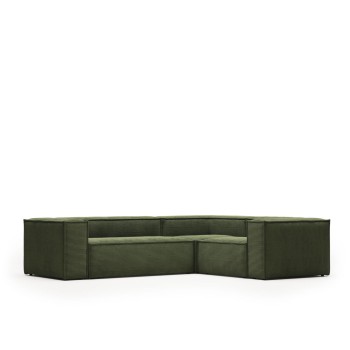 Blok 3-Sitzer-Ecksofa aus Cord