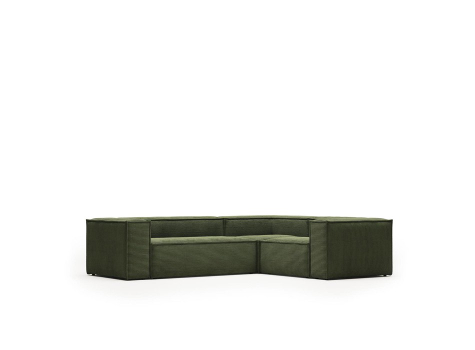 Blok 3-Sitzer-Ecksofa aus Cord