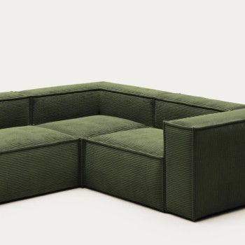 Blok 3-Sitzer-Ecksofa aus Cord