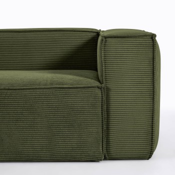 Blok 3-Sitzer-Ecksofa aus Cord