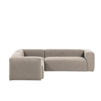 Blok 4-Sitzer Ecksofa beige 290 x 290 cm