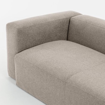 Blok 4-Sitzer Ecksofa beige 290 x 290 cm