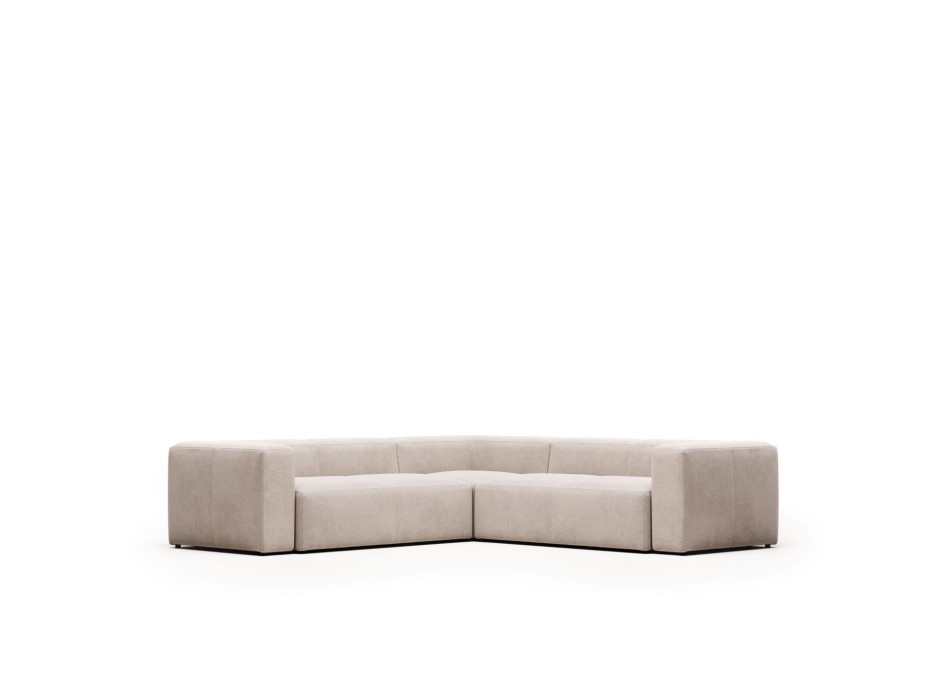 Blok 4-Sitzer Ecksofa beige 290 x 290 cm