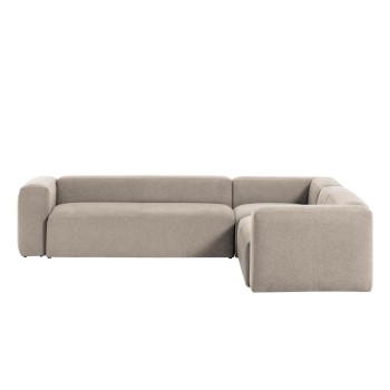 Ecksofa Blok 5-Sitzer beige 320 x 290 cm /