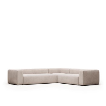 Ecksofa Blok 5-Sitzer beige 320 x 290 cm /
