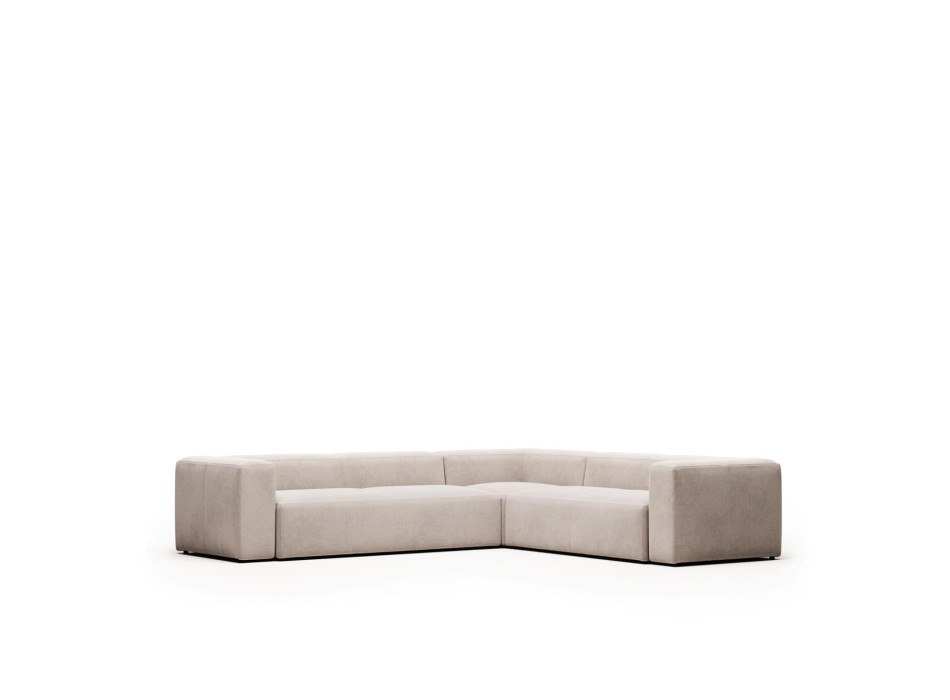 Ecksofa Blok 5-Sitzer beige 320 x 290 cm /