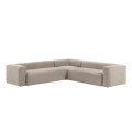Blok 6-Sitzer Ecksofa beige 320 x 320 cm