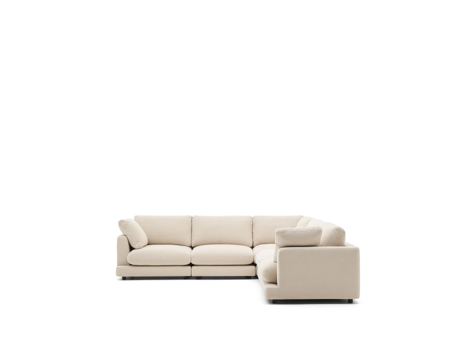 Gala 6-Sitzer Ecksofa in beige Chenille FSC Mix Credit 300 x 300 cm