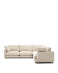 Gala 6-Sitzer Ecksofa in beige Chenille FSC Mix Credit 300 x 300 cm