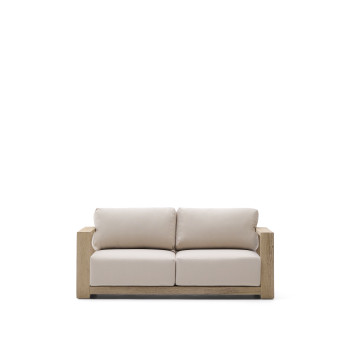 Ambra 2-Sitzer-Sofa aus massivem Akazienholz mit heller Oberfläche, 174 cm, FSC 100 %