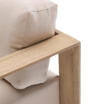 Ambra 2-Sitzer-Sofa aus massivem Akazienholz mit hellem Finish, 174 cm, FSC 100%