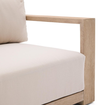 Ambra 3-Sitzer-Sofa aus massivem Akazienholz mit hellem Finish, 249 cm, FSC 100%