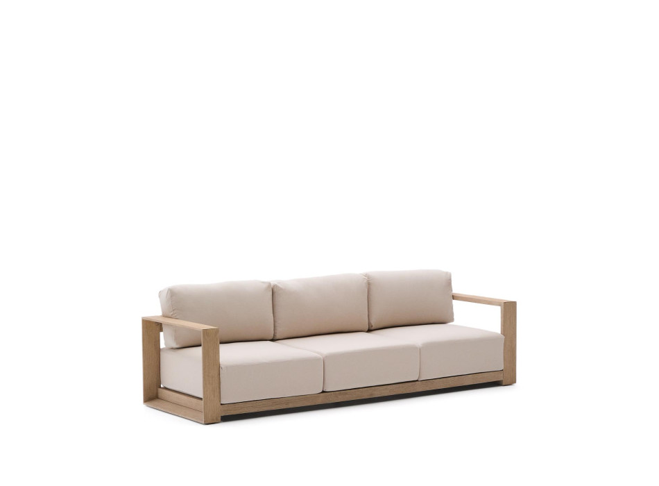 Ambra 3-Sitzer-Sofa aus massivem Akazienholz mit hellem Finish, 249 cm, FSC 100%