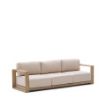 Ambra 3-Sitzer-Sofa aus massivem Akazienholz mit hellem Finish, 249 cm, FSC 100%