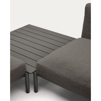Sorells 4-Sitzer modulares Outdoor-Ecksofa mit Polsterung