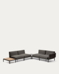 Sorells 4-Sitzer modulares Outdoor-Ecksofa mit Polsterung