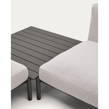 Sorells 4-Sitzer modulares Outdoor-Ecksofa mit Polsterung