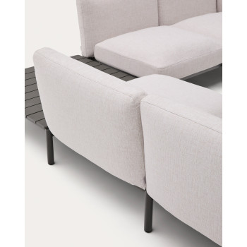 Sorells 4-Sitzer modulares Outdoor-Ecksofa mit Polsterung