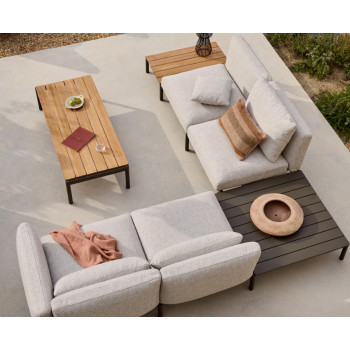 Sorells 5-Sitzer modulares Outdoor-Ecksofa mit Polsterung