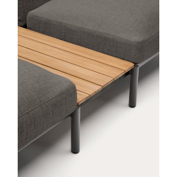 Sorells 5-Sitzer modulares Outdoor-Ecksofa mit Polsterung