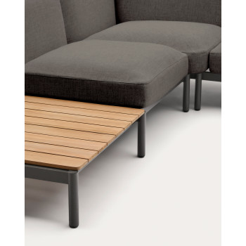 Sorells 5-Sitzer modulares Outdoor-Ecksofa mit Polsterung