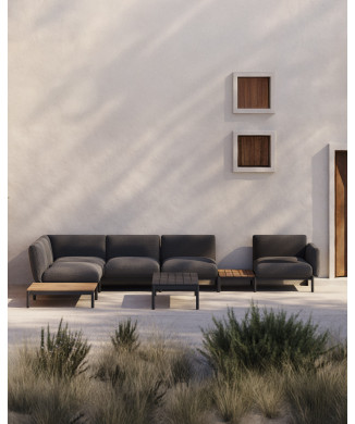Sorells 5-Sitzer modulares Outdoor-Ecksofa mit Polsterung