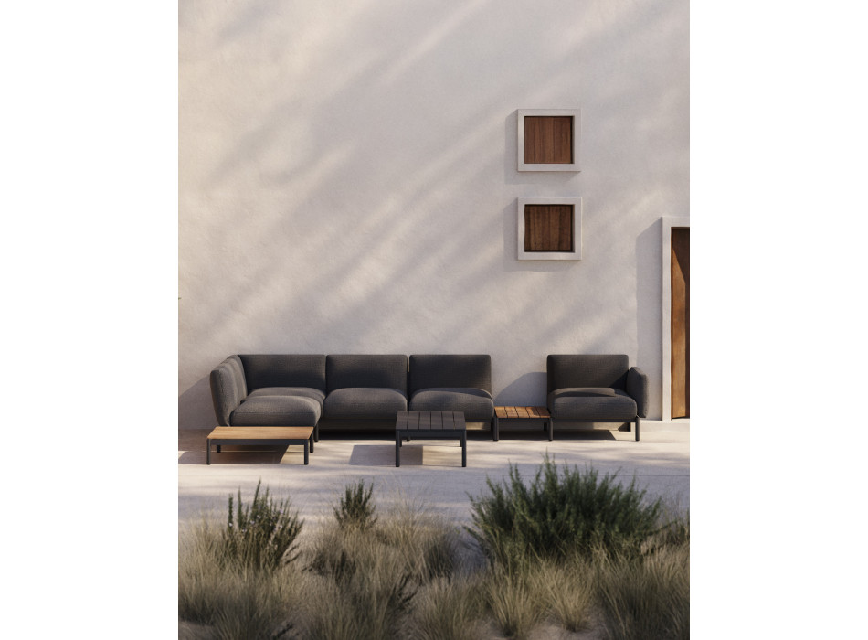 Sorells 5-Sitzer modulares Outdoor-Ecksofa mit Polsterung