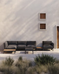 Sorells 5-Sitzer modulares Outdoor-Ecksofa mit Polsterung