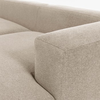 Blok 2-Sitzer Sofa Chaiselongue rechts beige 240 cm