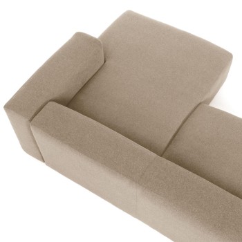 Blok 2-Sitzer Sofa Chaiselongue rechts beige 240 cm