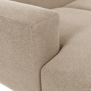 Blok 2-Sitzer Sofa Chaiselongue links beige 240 cm