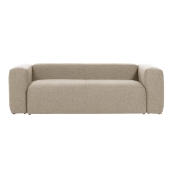 Blok 3-Sitzer-Sofa in Beige, 240 cm