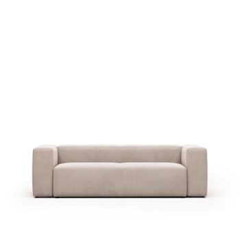 Blok 3-Sitzer-Sofa in Beige, 240 cm