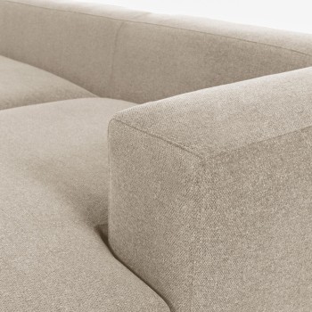 Blok 3-Sitzer Sofa Chaiselongue rechts beige 300 cm