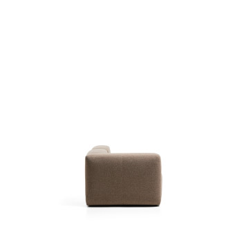 Blok 3-Sitzer-Sofa mit linker Armlehne und Chenille-Endhocker