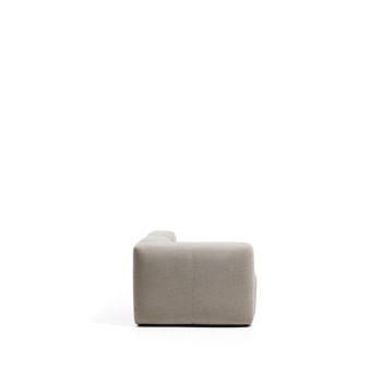 Blok 3-Sitzer-Sofa mit linker Armlehne und Chenille-Endhocker