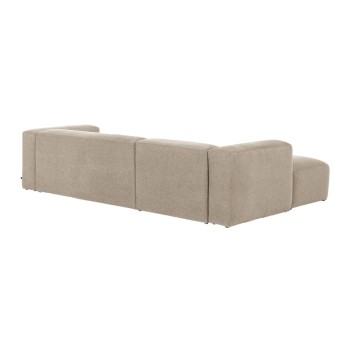 Blok 3-Sitzer-Sofa mit Chaiselongue links, beige, 300 cm