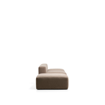 Blok 3-Sitzer-Sofa mit Chenille-Endhocker