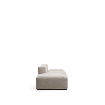 Blok 3-Sitzer-Sofa mit Chenille-Endhocker