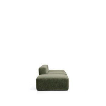Blok 3-Sitzer-Sofa mit Chenille-Endhocker