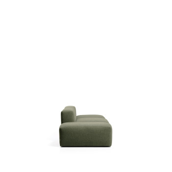 Blok 3-Sitzer-Sofa mit Chenille-Endhocker